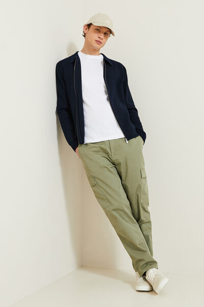 Gilet zippé col chemise