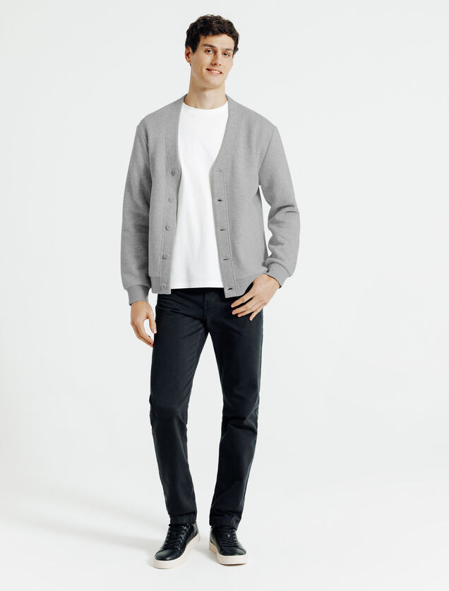 Sweatvest met knopen