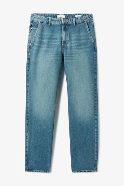 Jean loose 3 longueurs d&eacute;lav&eacute; 100% coton