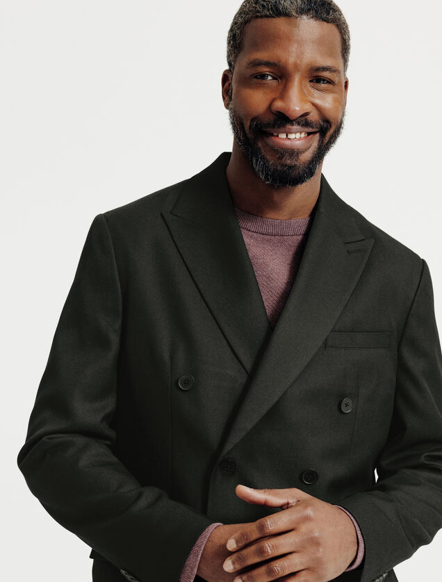 Comfortabel gekruist kostuumvest