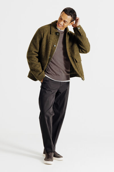 Pull col rond mérinos