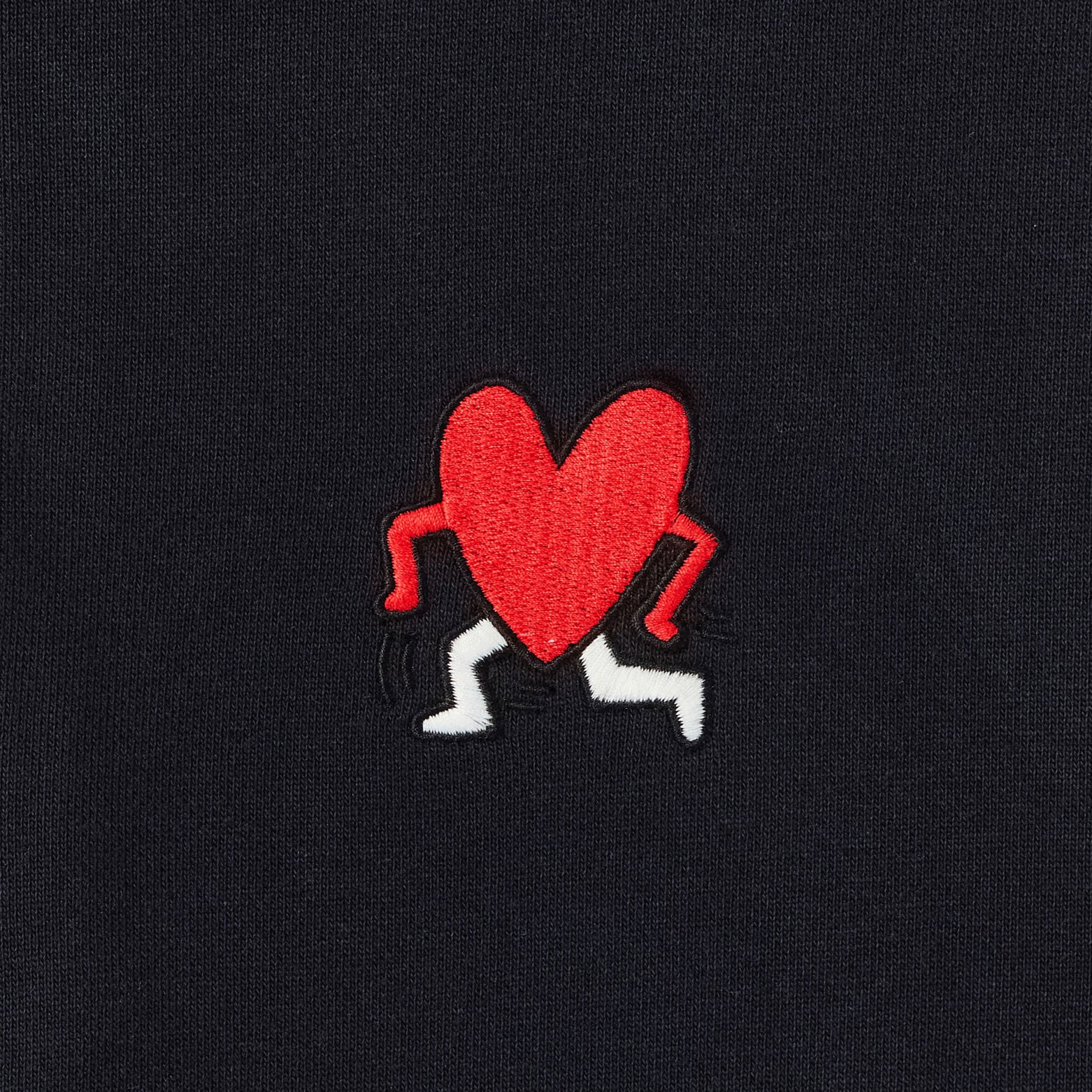 Sweater met ritskraag licentie Keith Haring