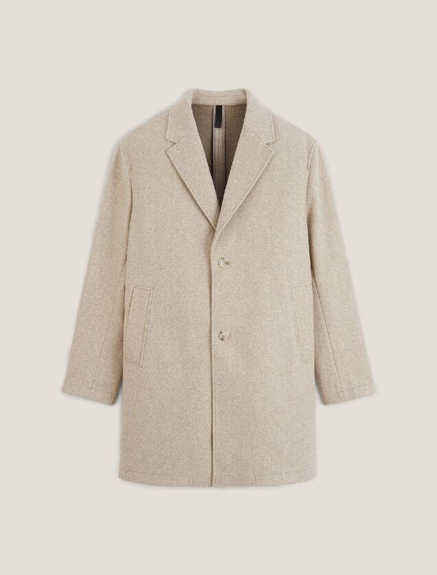 Manteau hiver long col tailleur
