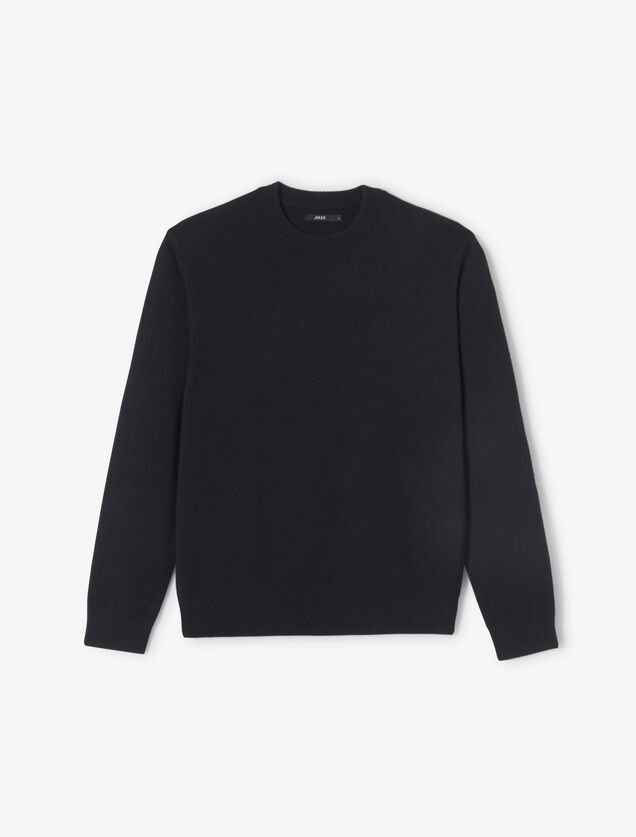 Pull col rond m&eacute;rinos cachemire