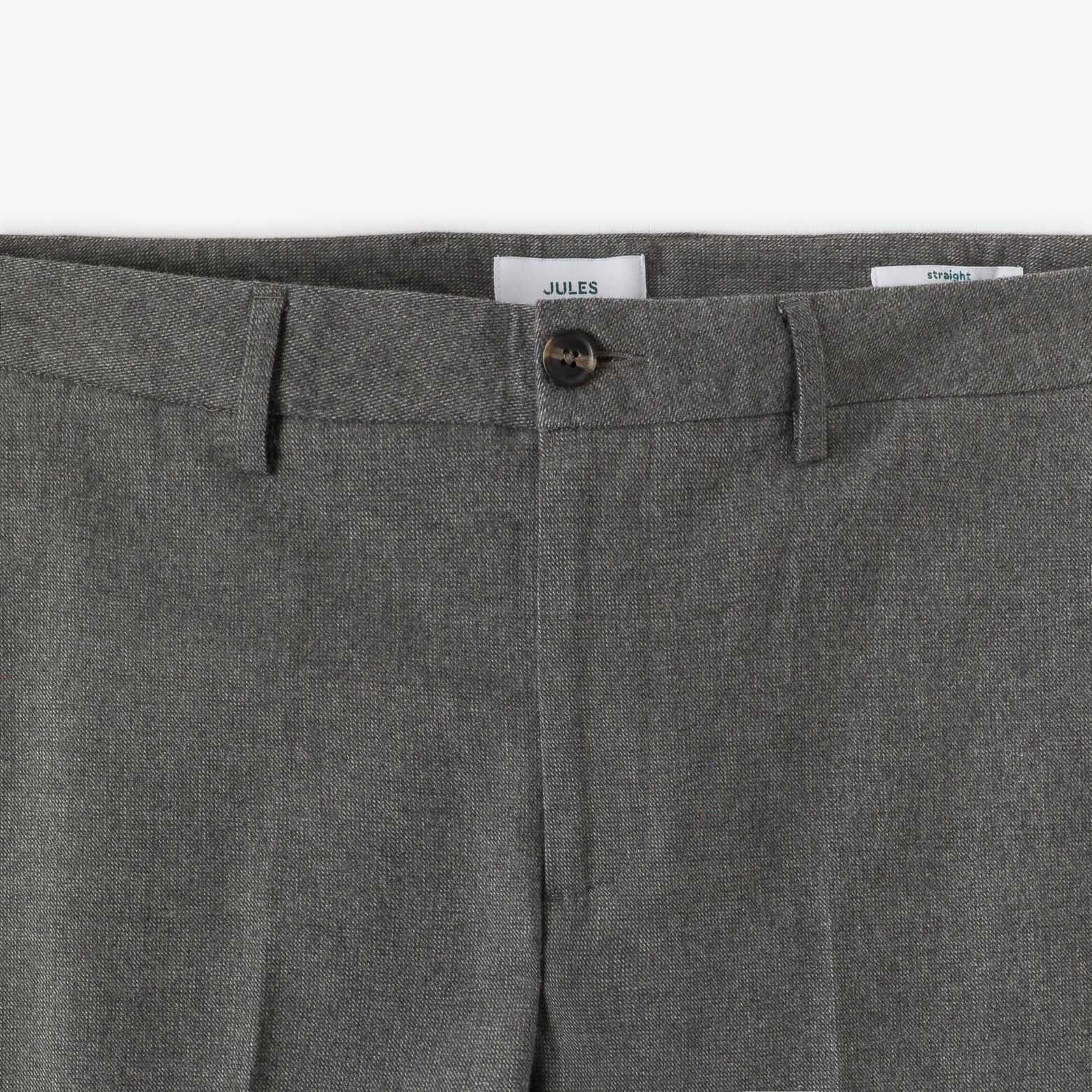 Pantalon chino straight effet flanelle