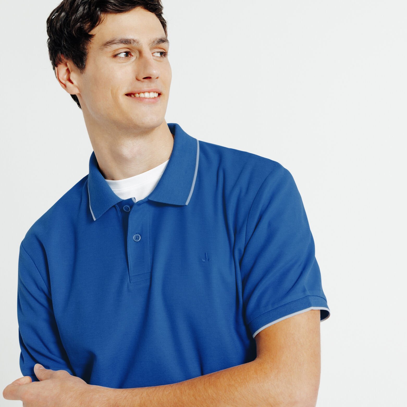 "Le Parfait by Jules" effen polo korte mouwen 