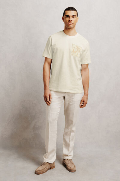 Tee shirt brod&eacute; mati&egrave;re fantaisie