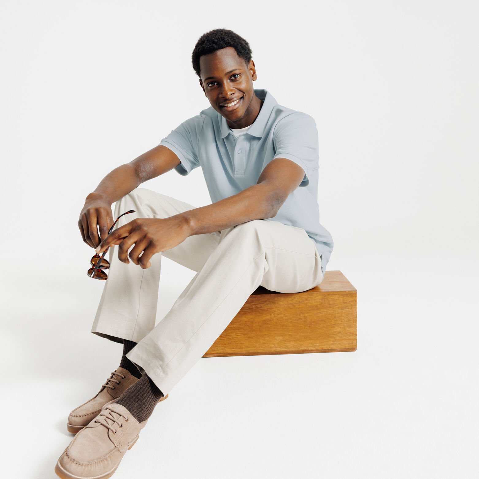 "Le Parfait by Jules" effen polo korte mouwen 