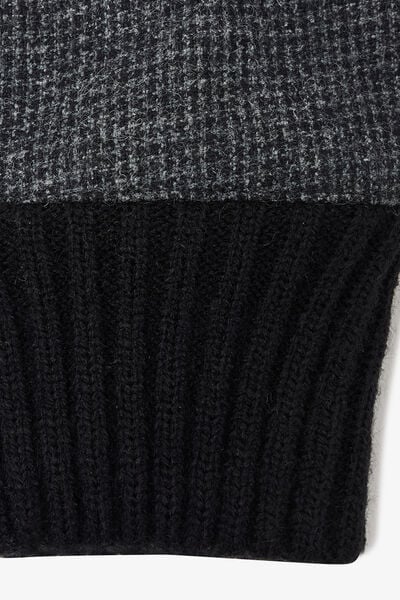 Gants motif pied-de-puce