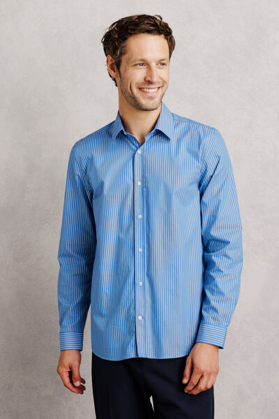 Chemise 100% coton regular ray&eacute;e