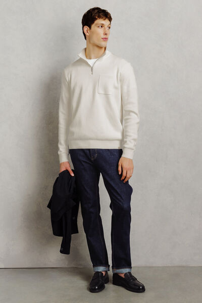Pull col montant zipp&eacute; "le parfait by JULES"