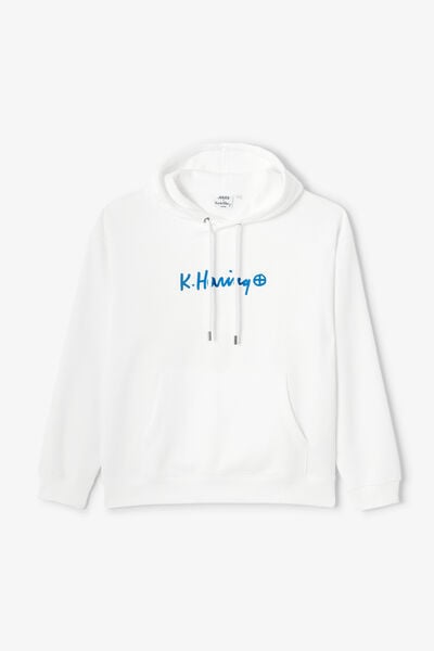 Sweat à capuche imprimé licence Keith Haring