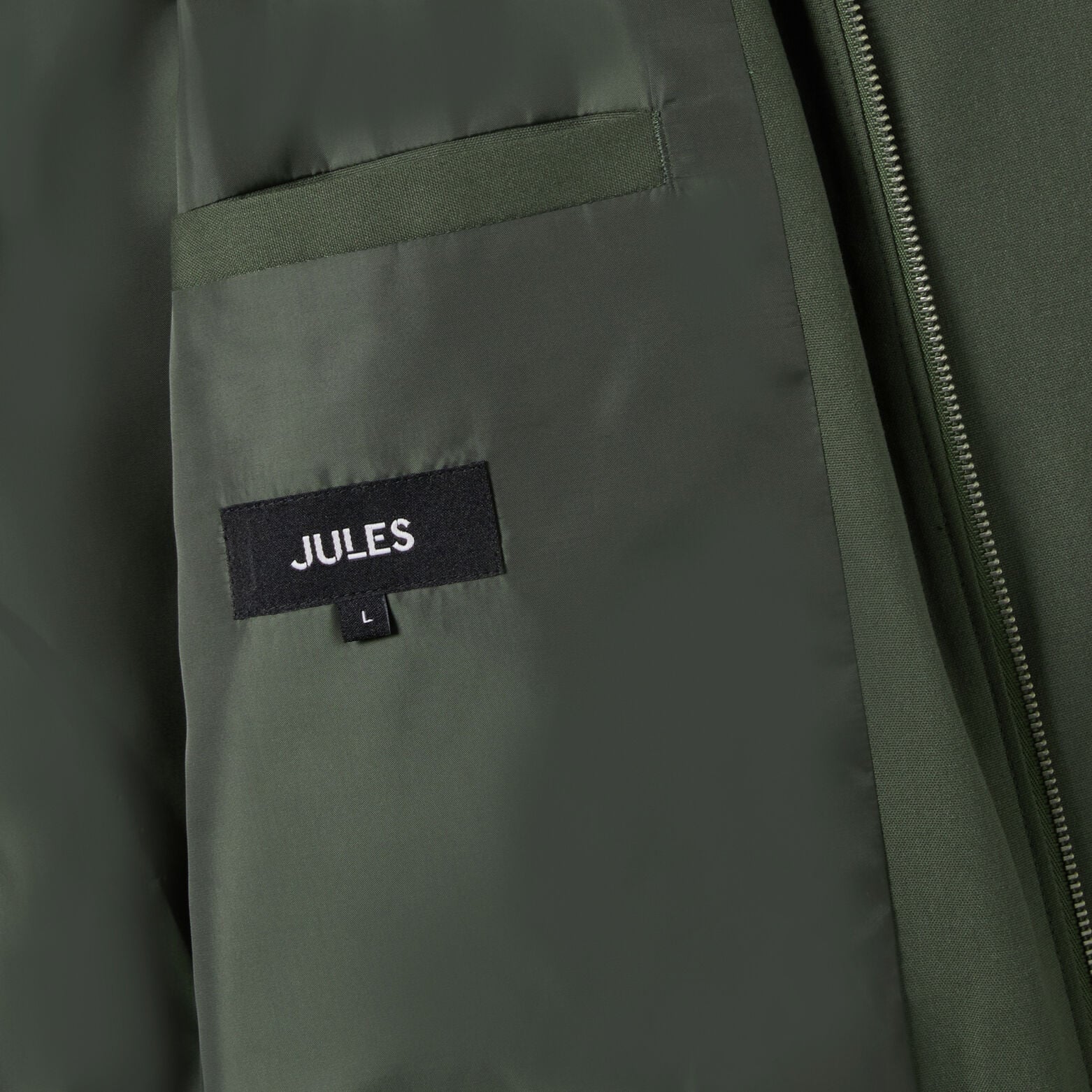 Veste zipp&eacute;e col chemise