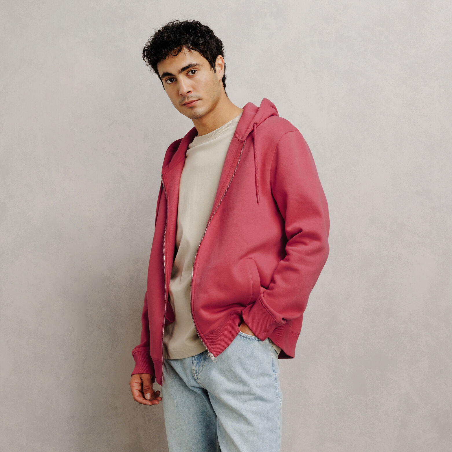 Sweat &agrave; capuche zipp&eacute;