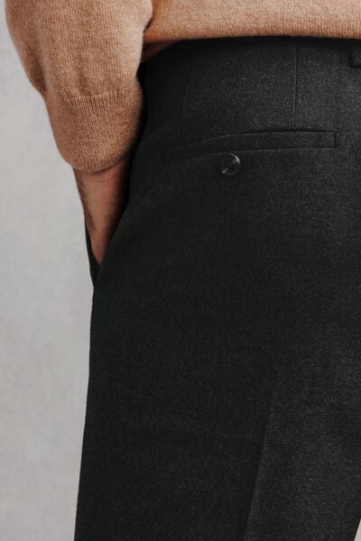 Pantalon tapered flanelle