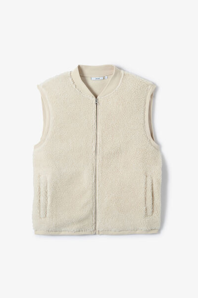 Sweat sans manches sherpa