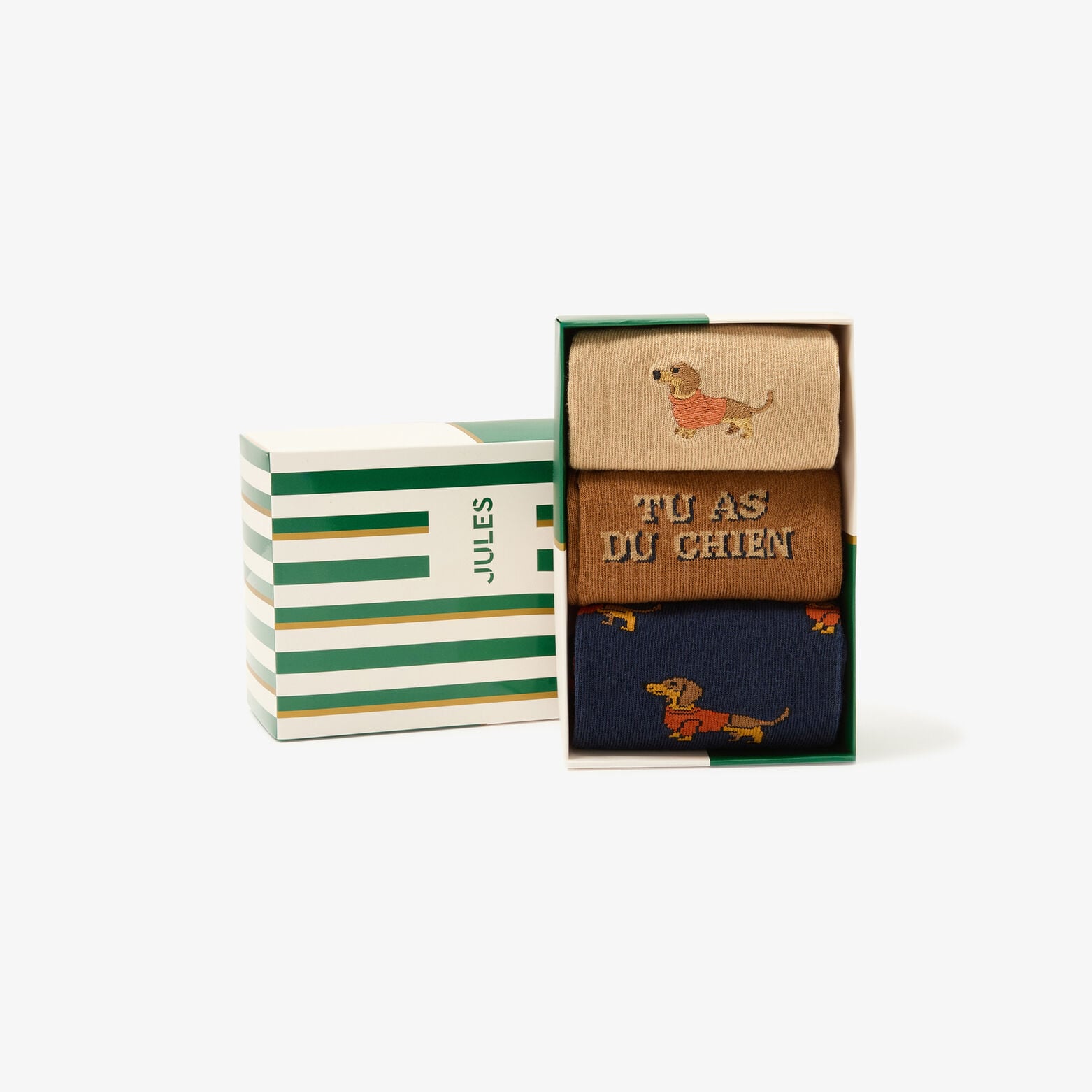 Coffret 3 paires de chaussettes fantaisie