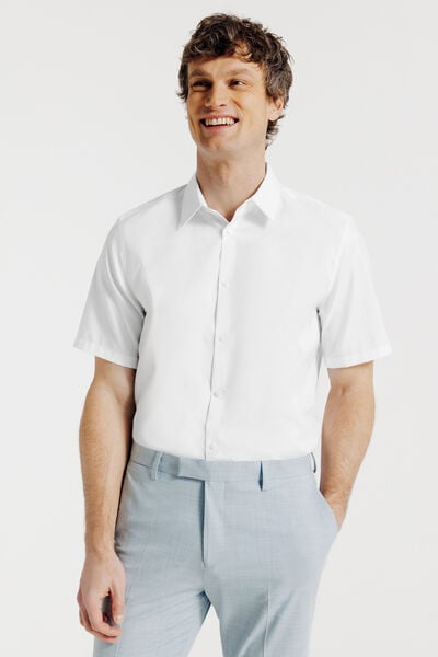 Chemisette en coton sans repassage