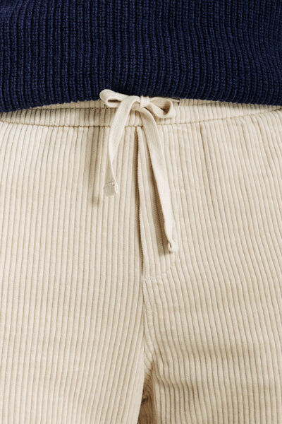 Pantalon en velours taille élastiquée