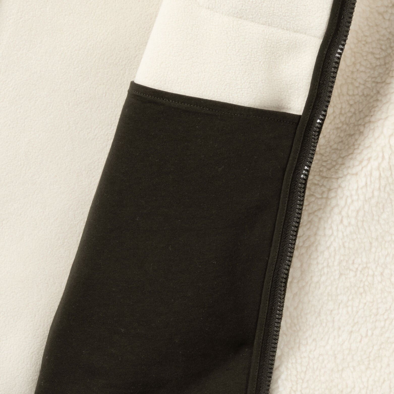 Veste zipp&eacute;e sherpa contrast&eacute;e