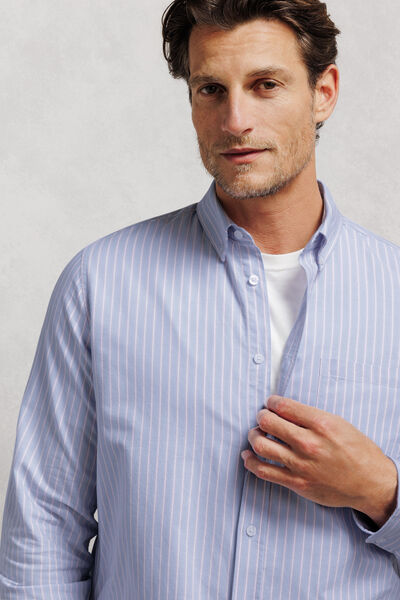 Chemise oxford ray&eacute;e "le parfait by JULES"