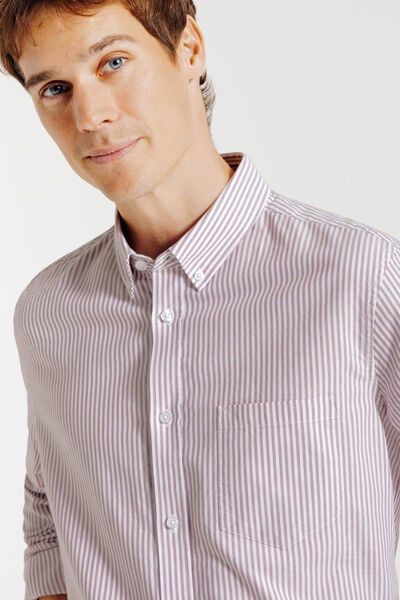 Chemise oxford ray&eacute;e "le parfait by JULES"