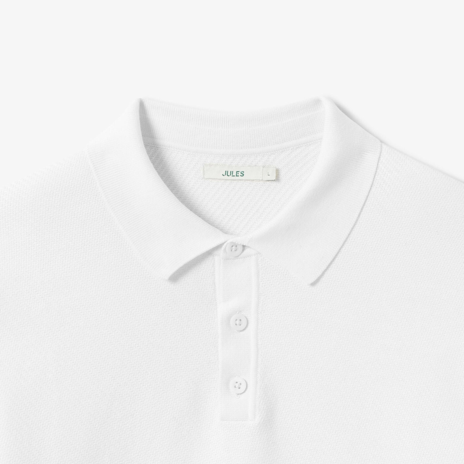 Pull col polo boutonn&eacute; fantaisie