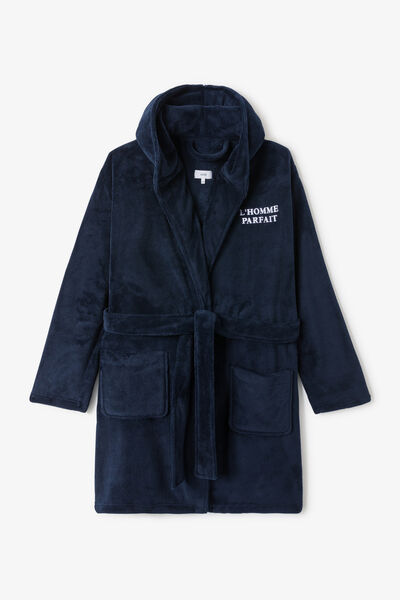 Peignoir brodé "l'homme parfait"