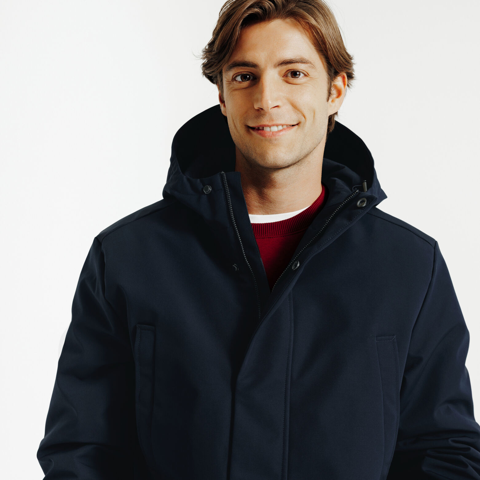 Parka courte à capuche