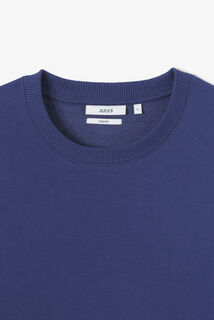 Effen sweater met ronde hals