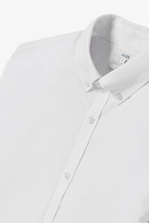 Chemise oxford en coton unie
