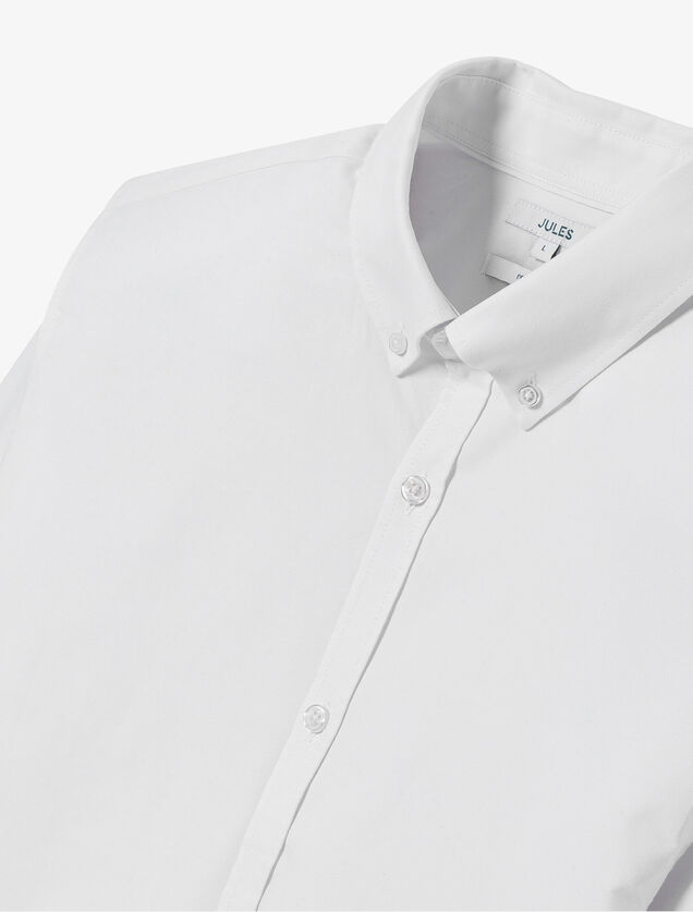 Chemise oxford en coton unie