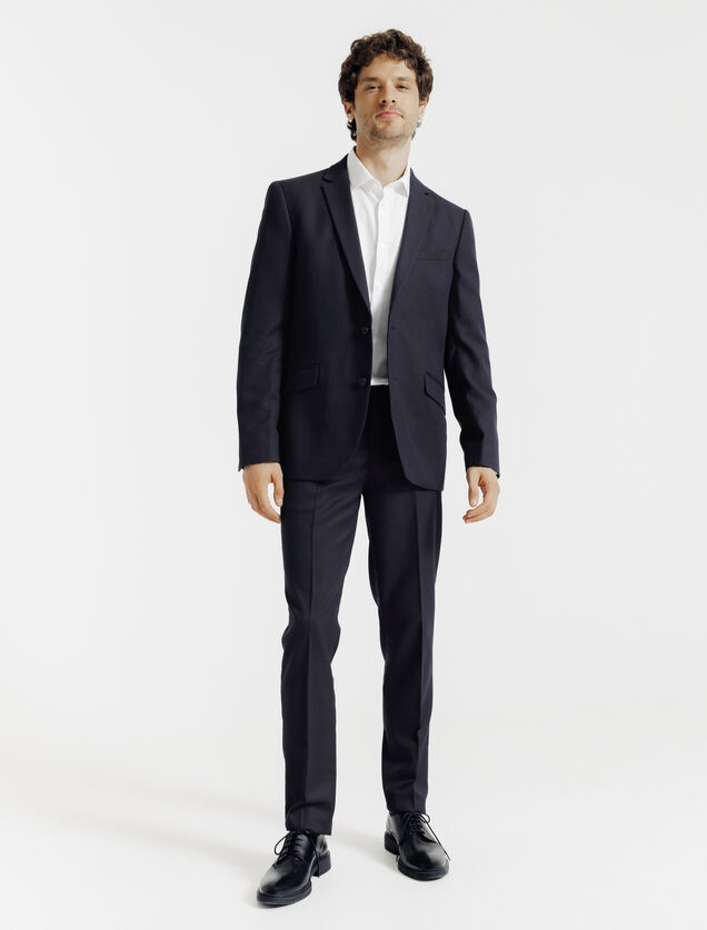Pantalon de costume uni slim
