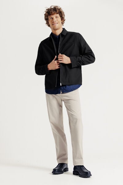 Jasje hemdskraag met rits