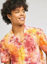 Chemise regular manches courtes tie and dye