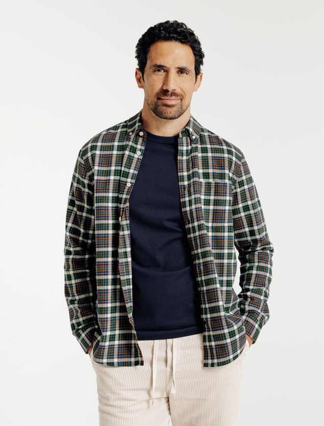 Geruit hemd in flanel