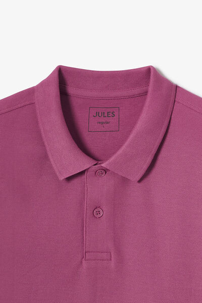 Polo manches courtes piqu&eacute; uni