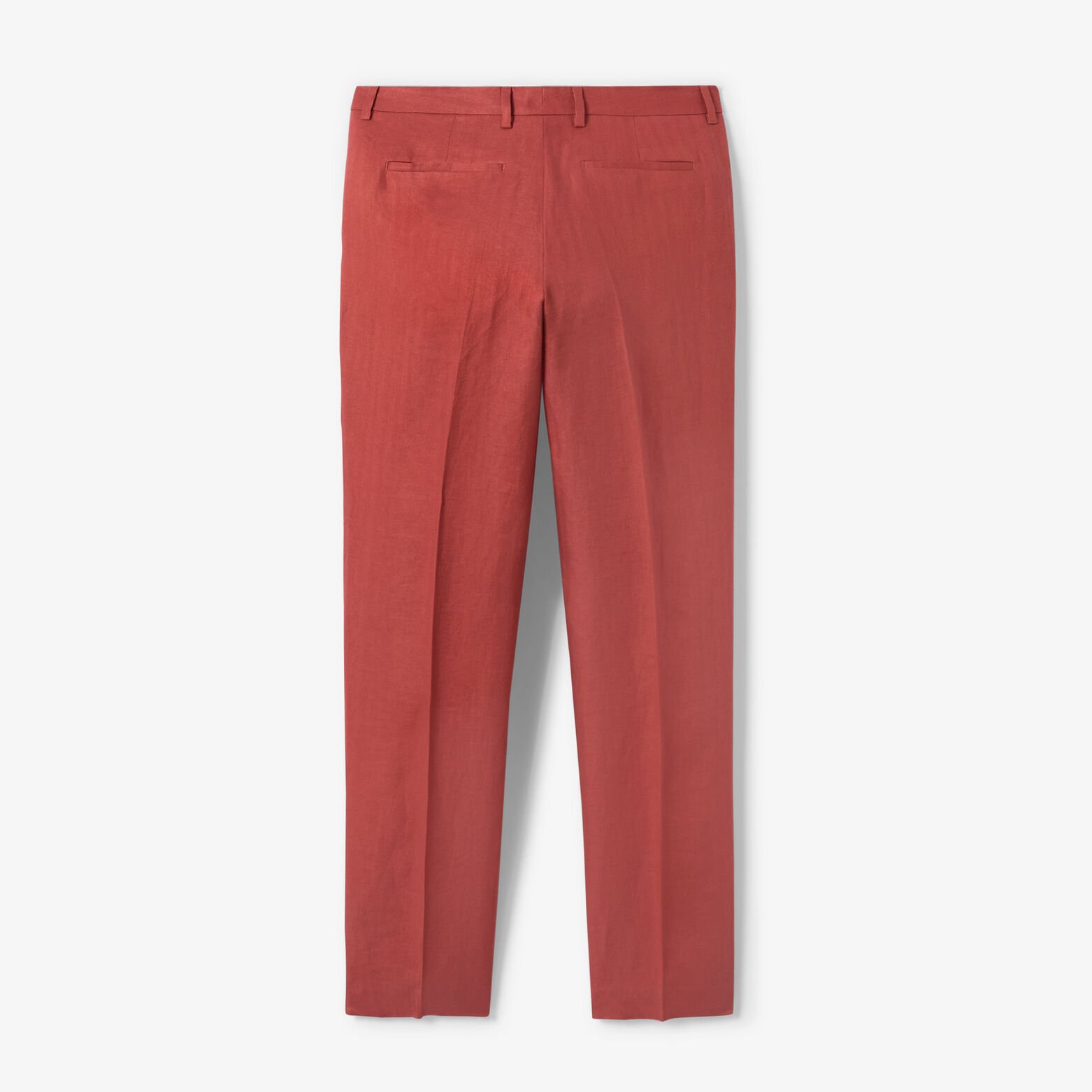 Pantalon de costume confort motif chevron 100% lin