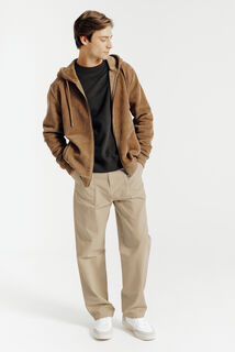 Baggy broek met timmermansdetail