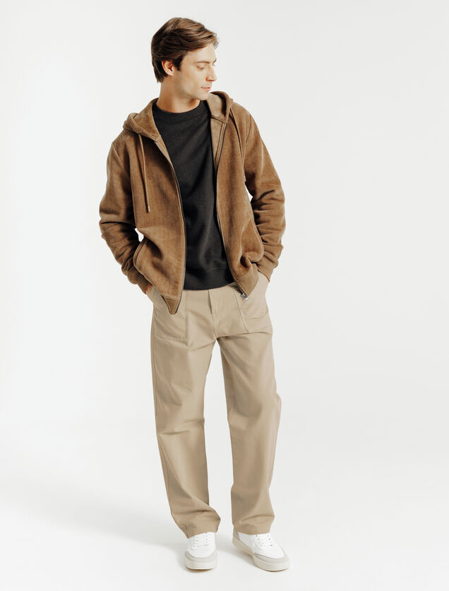 Baggy broek met timmermansdetail