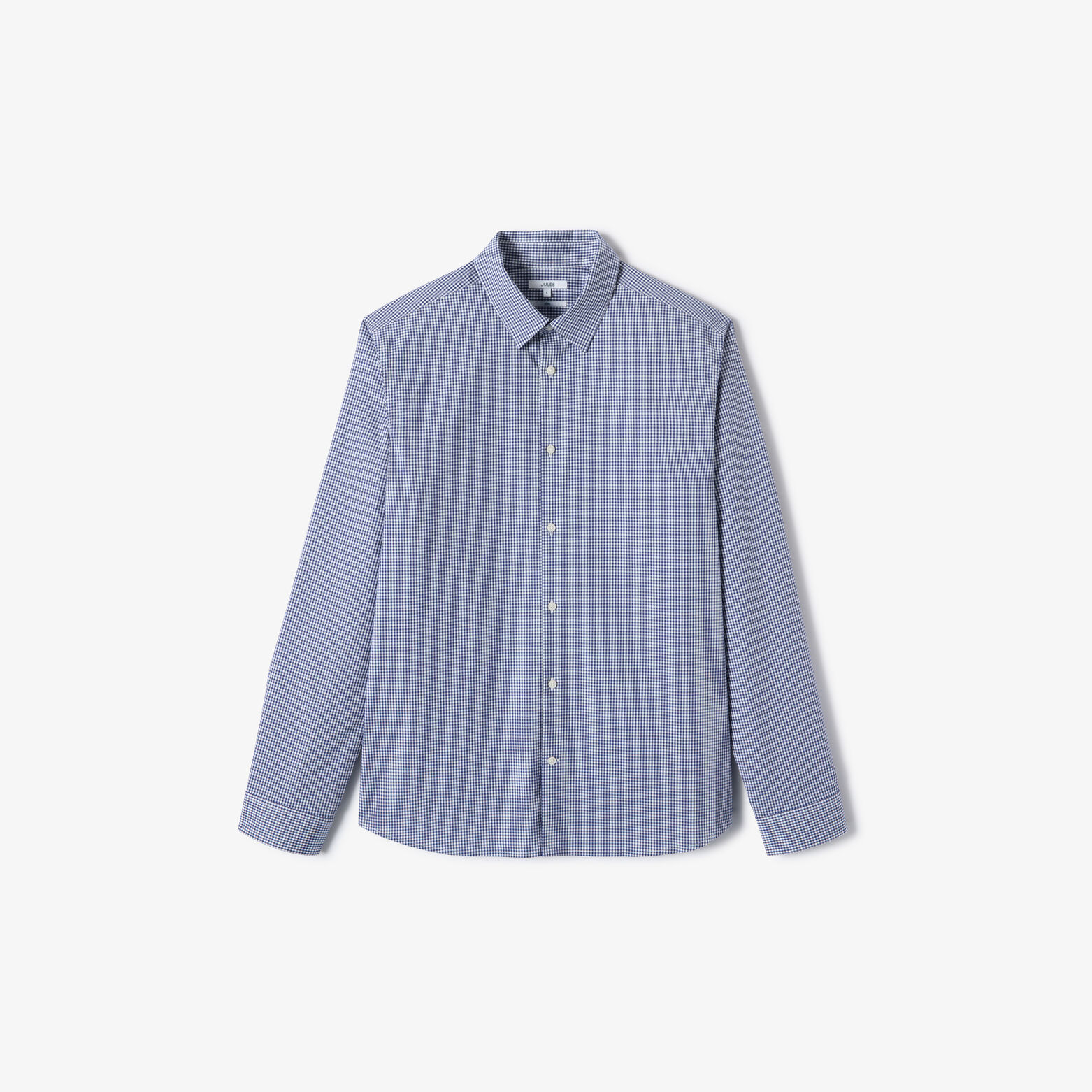 Chemise 100% coton slim &agrave; carreaux
