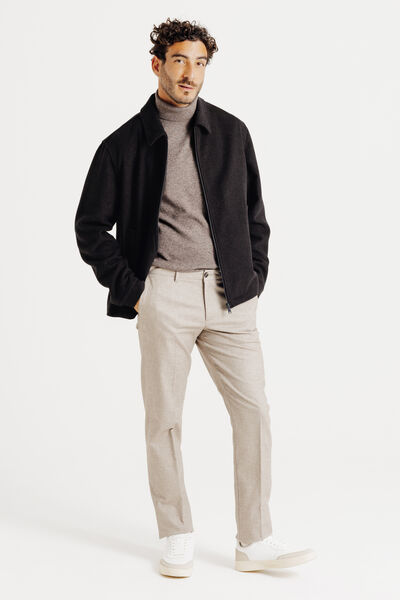 Blouson col chemise zippé