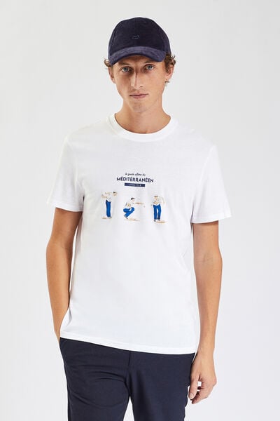 Strand T-shirt, knipoog naar de Middellandse Zee