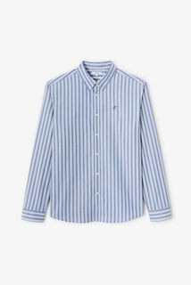 Gekleurd streepjeshemd in katoen