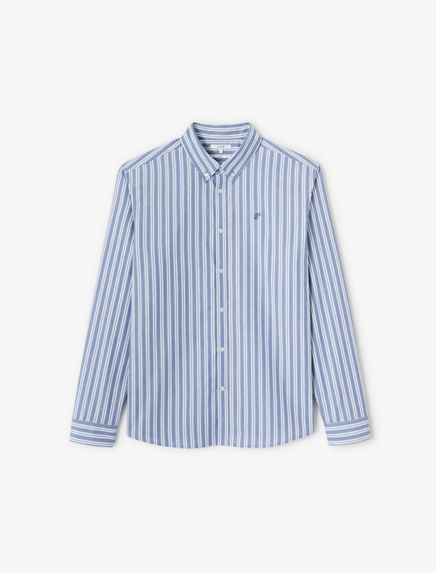 Gekleurd streepjeshemd in katoen