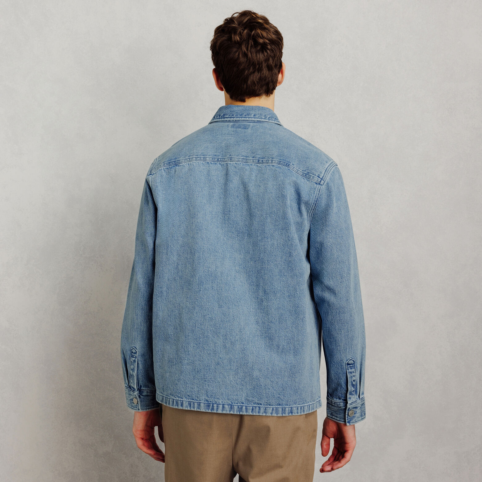 Surchemise en jean unie
