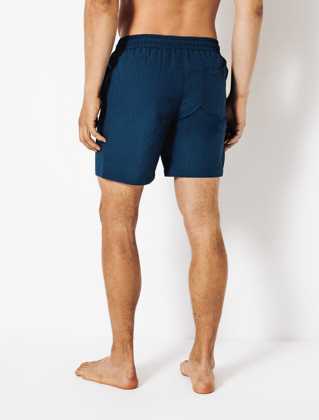 Maillot de bain seersucker uni