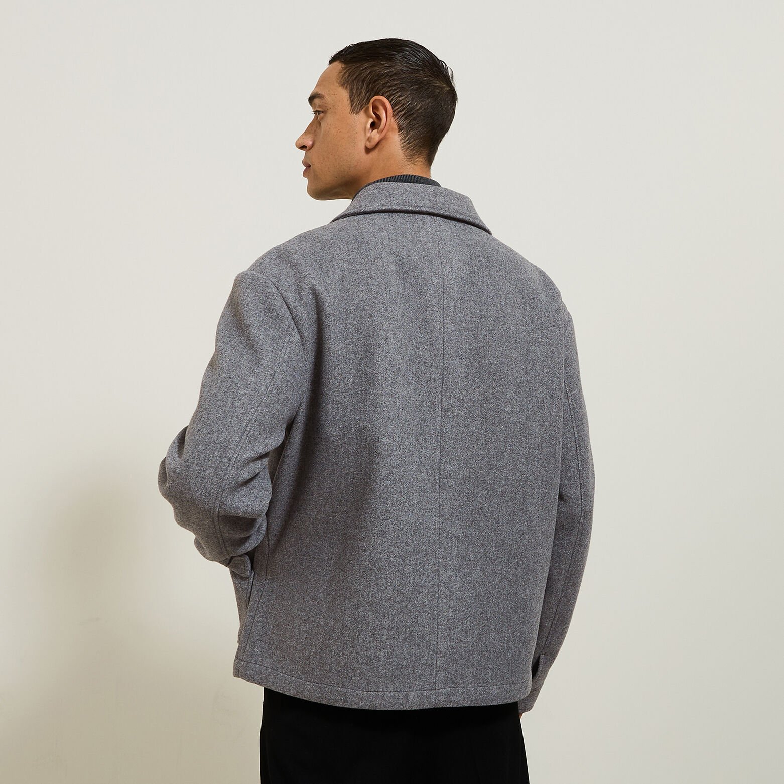 Blouson col chemise zippée