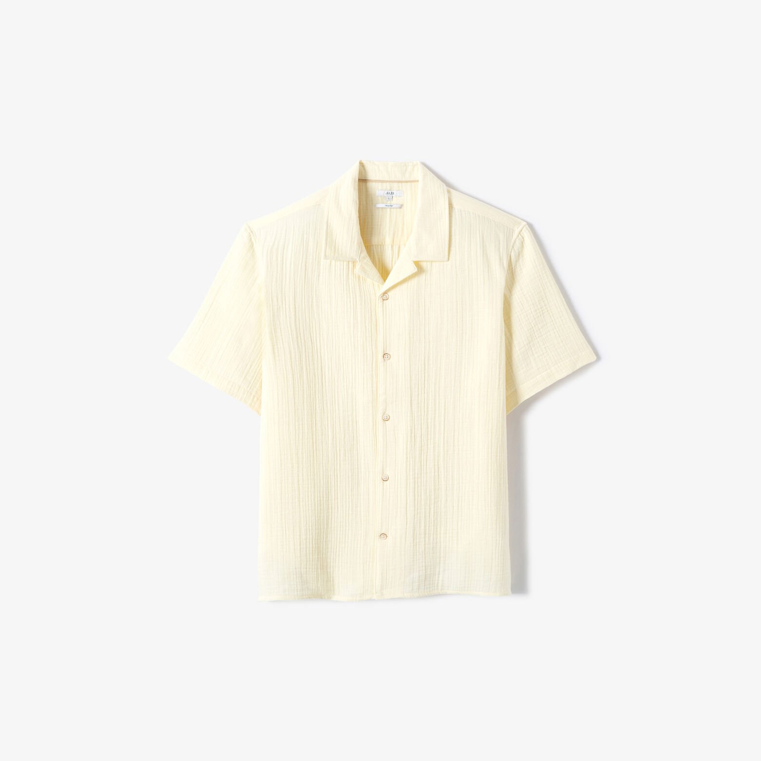 Chemisette en gaze de coton col requin