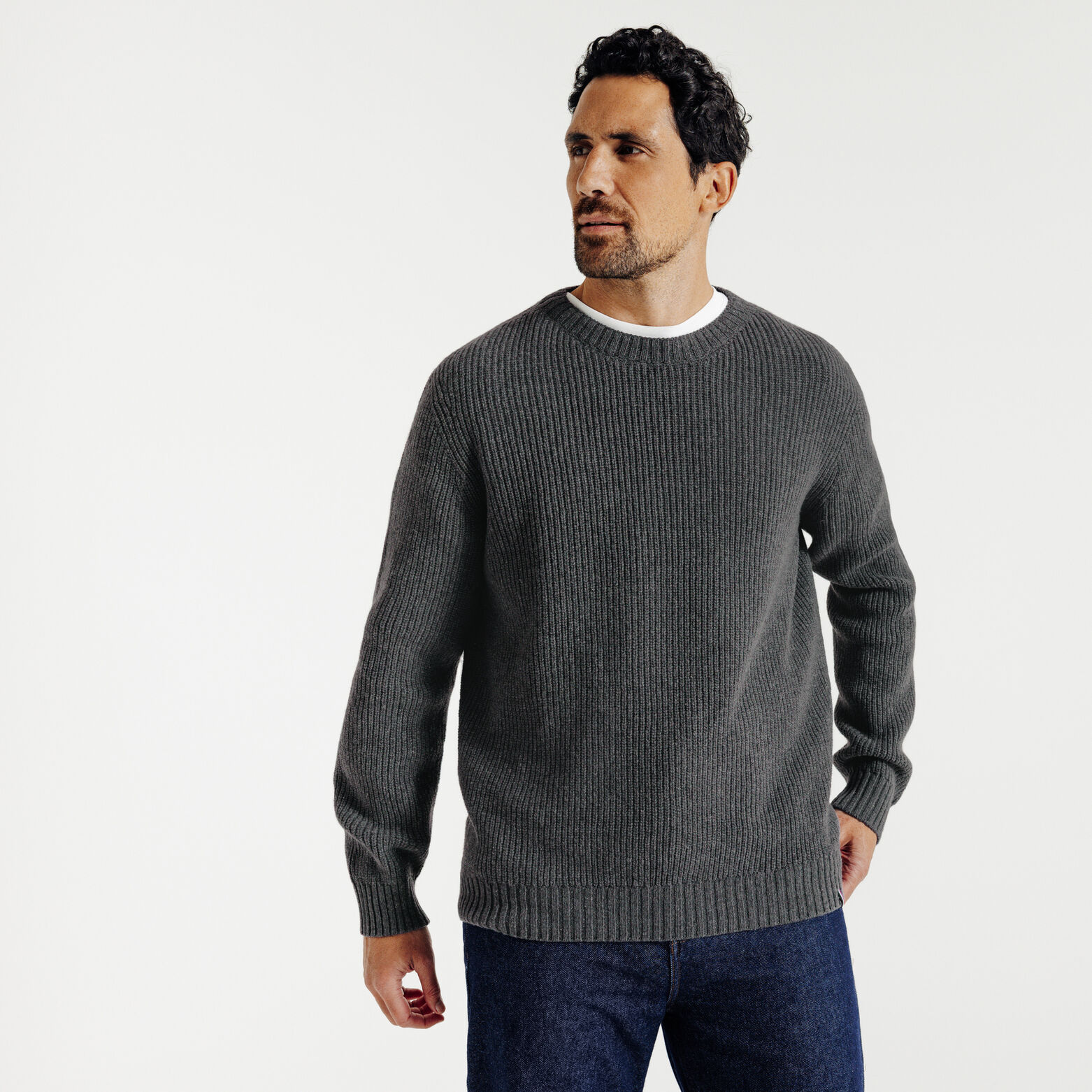 Pull mérinos cachemire Made in France